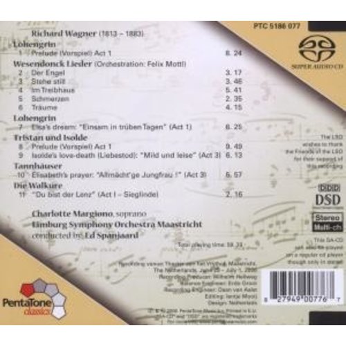 Pentatone Wagner Wesendonck-Lieder & Arias