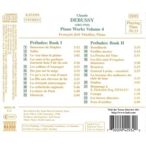 Naxos Debussy: Piano Works Vol.4