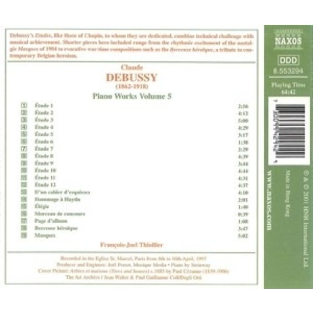 Naxos Debussy: Piano Works Vol.5