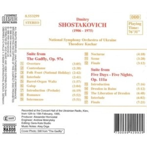 Naxos Shostakovich: The Gadfly Etc.