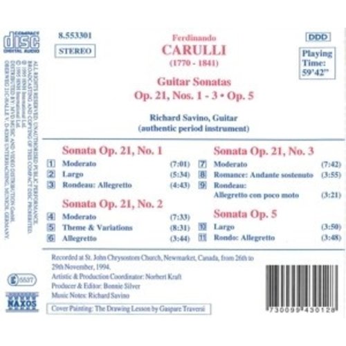 Naxos Carulli:guitar Sonatas Op.5&21