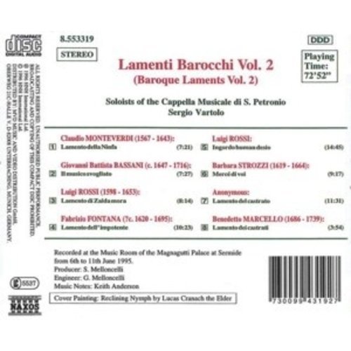 Naxos Lamenti Barocchi Vol.2