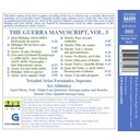 Naxos The Guerra Manuscript, Vol. 3