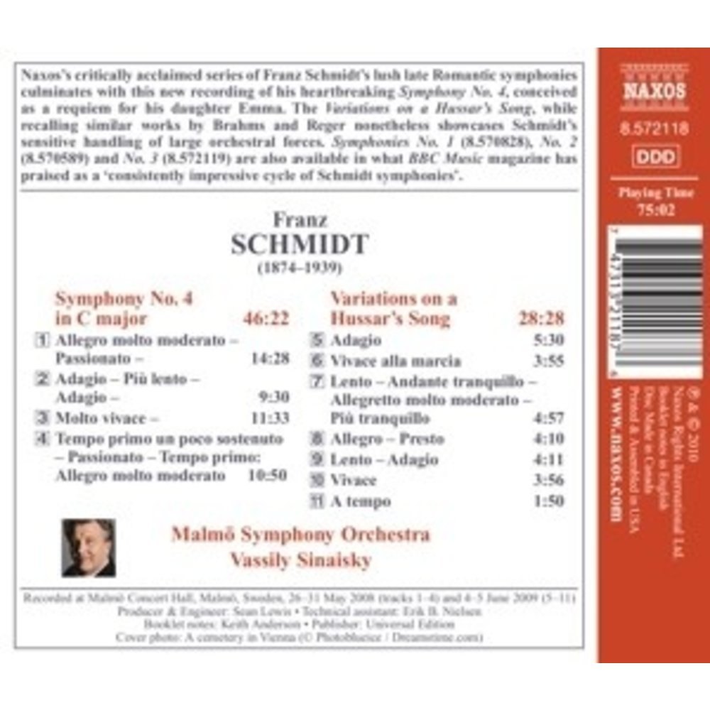 Naxos Schmidt: Symphony No.4