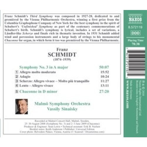 Naxos Schmidt: Symphony No.3