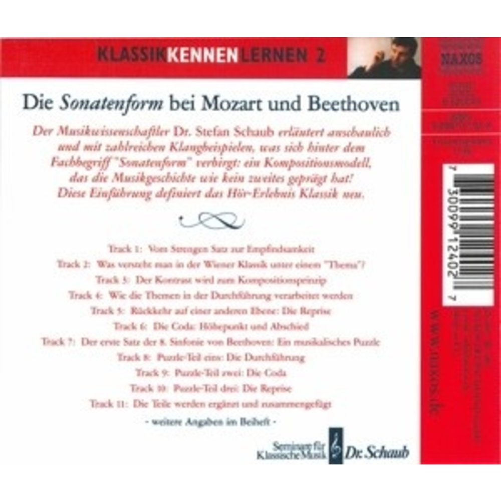 Naxos Schaub:die Sonatenform Bei Moz