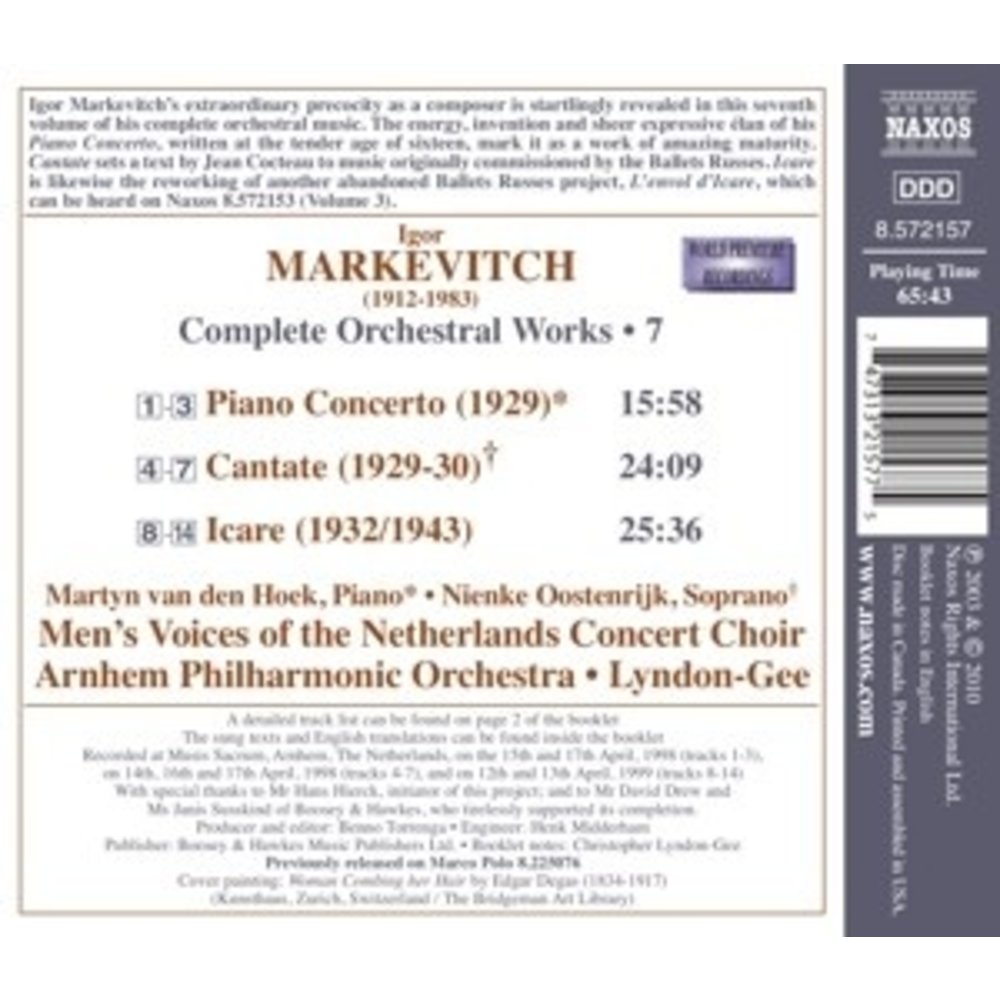 Naxos Markevitch: Orchestral Works 7