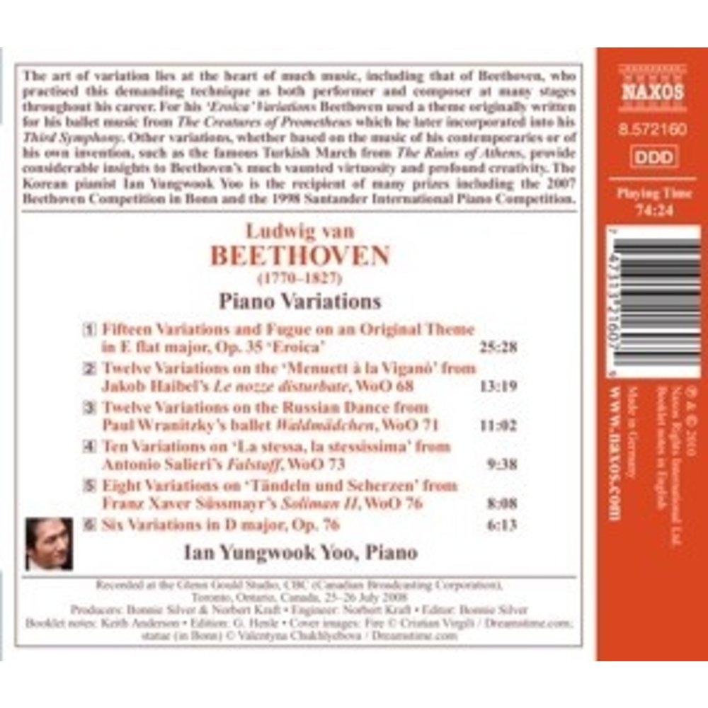 Naxos Beethoven: Piano Variations