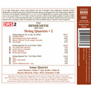Naxos Hindemith: String Quartets 2