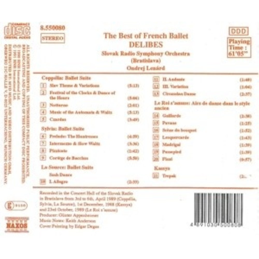 Naxos The Best Of French Ballet