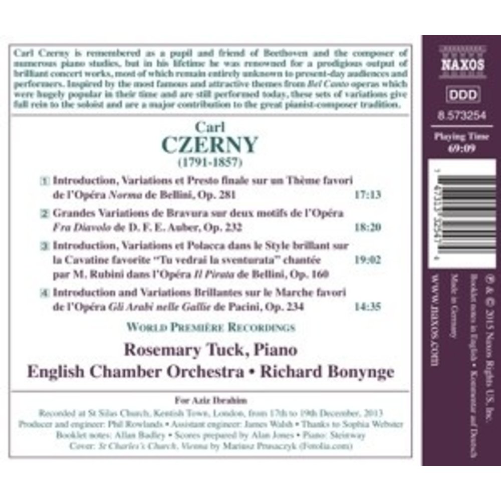Naxos Carl Czerny (1791-1857)Bel Canto Co