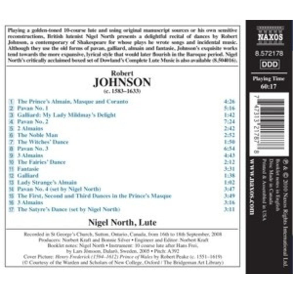 Naxos Johnson: Lute Music
