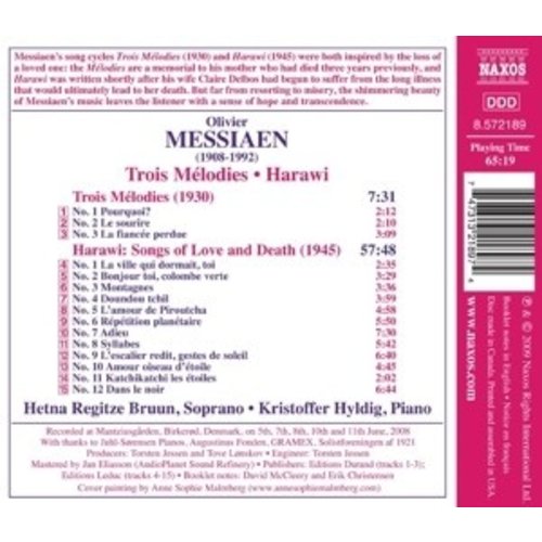 Naxos Messiaen: Trois Melodies