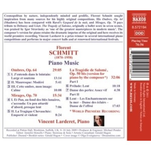 Naxos Schmitt: Piano Music