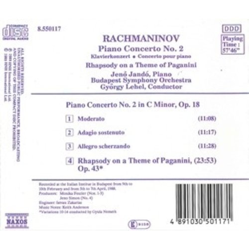 Naxos Rachmaninov: Piano Conc. 2