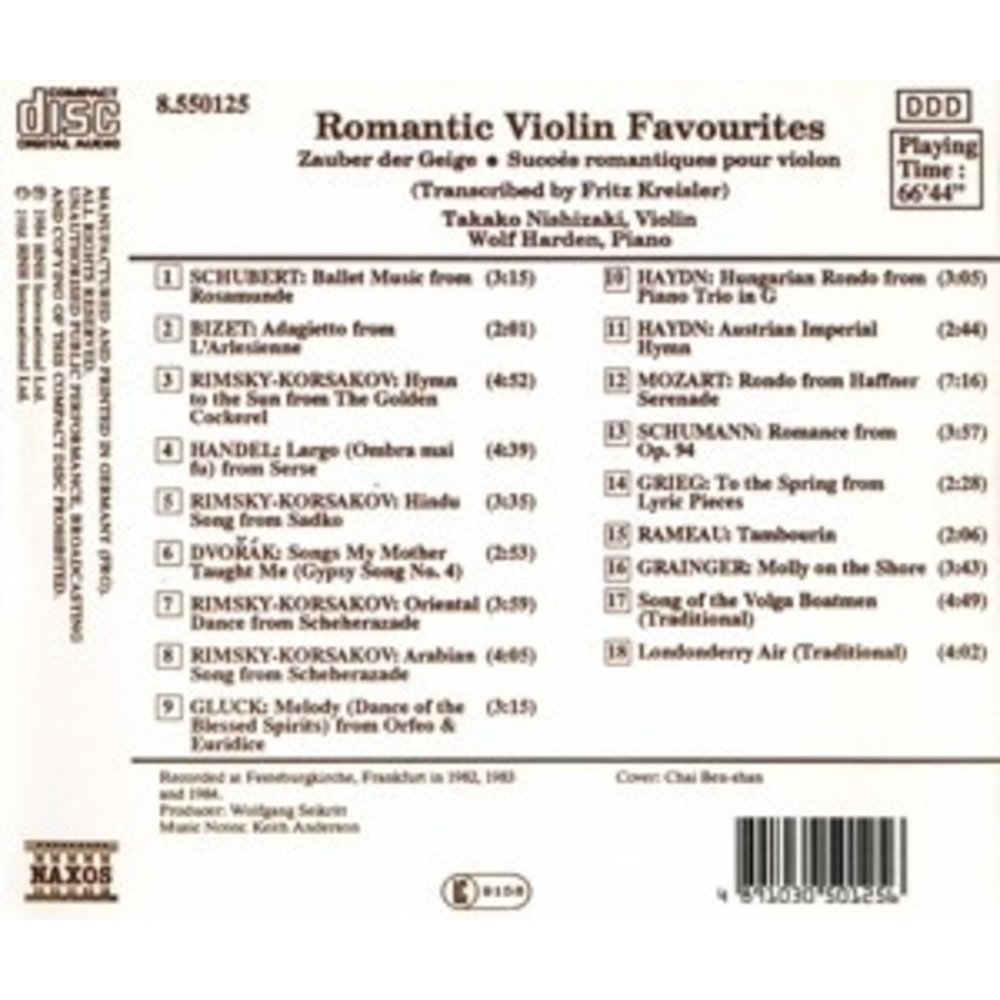 Romantic Violin Favourites