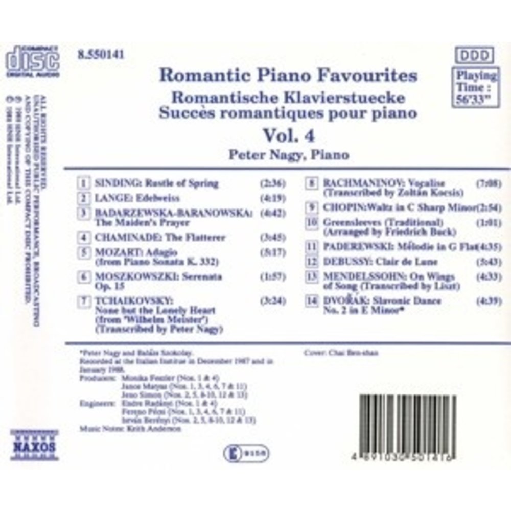 Naxos Romantic Piano Favourites 4