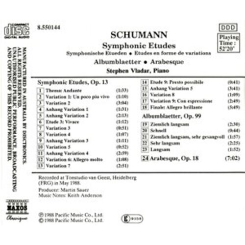 Naxos Schumann: Symphonic Etudes