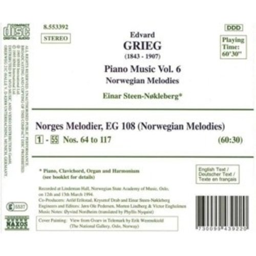 Naxos Grieg: Piano Music Vol.6