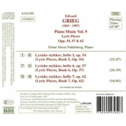 Naxos Grieg: Piano Music Vol.9