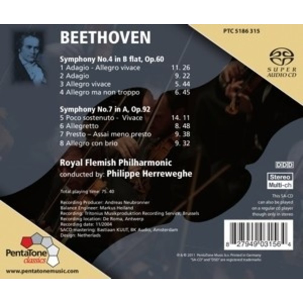 Pentatone Symphonies No.4 & 7