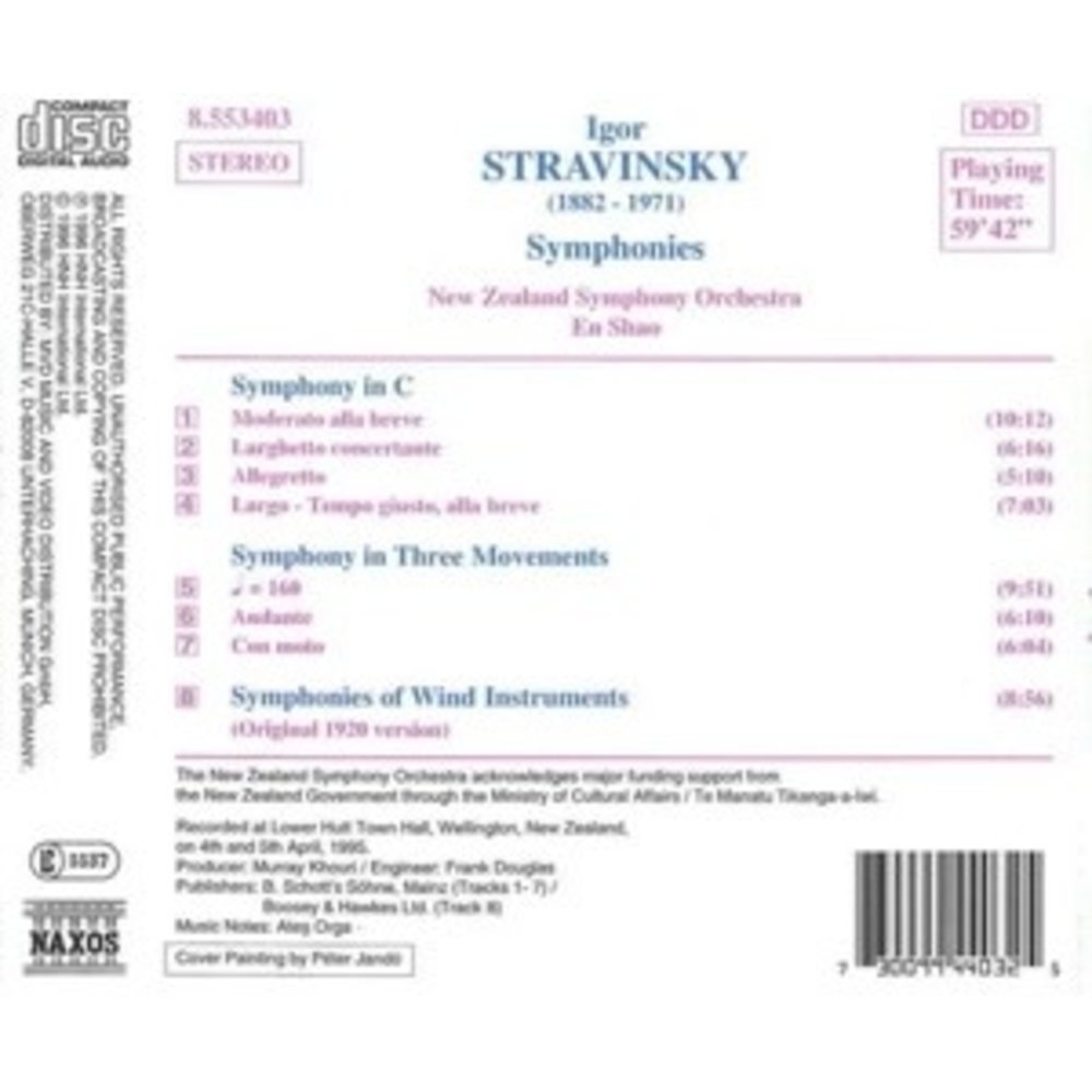 Naxos Stravinsky: Symphonies
