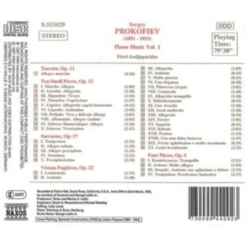 Naxos Prokofiev: Piano Music Vol.1