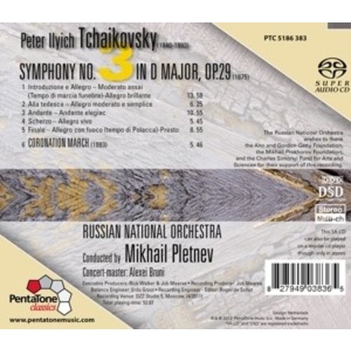 Pentatone Tschaikowsky: Sinfonie 3