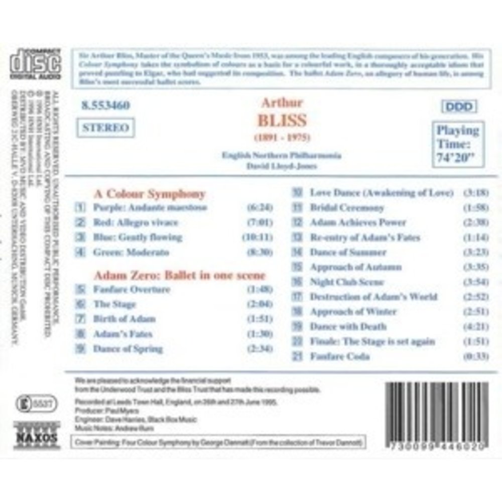 Naxos Bliss: A Colour Symphony Etc.