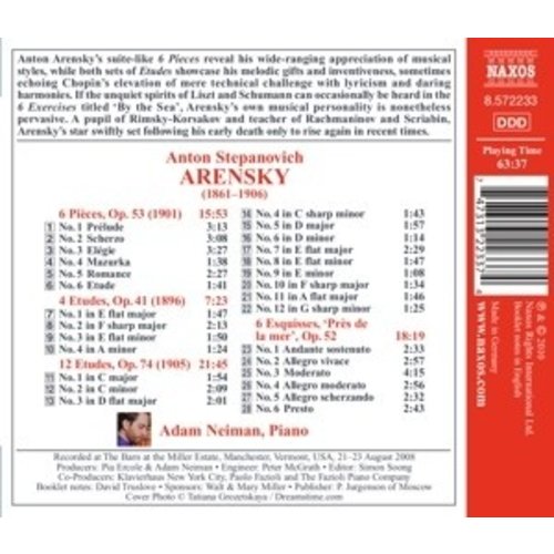 Naxos Arensky: Piano Music