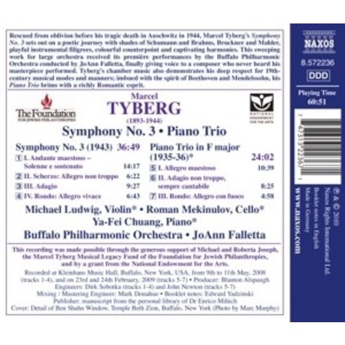 Naxos Tyberg: Symphony No. 3