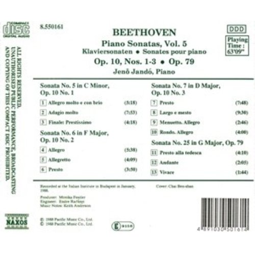 Naxos Beethoven: Piano Sonatas Vol.5