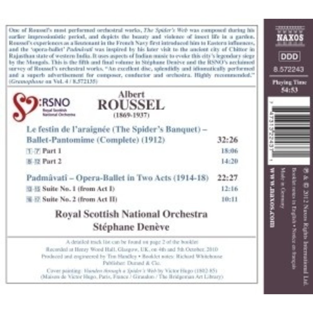 Naxos Roussel: Festin De L Araignee