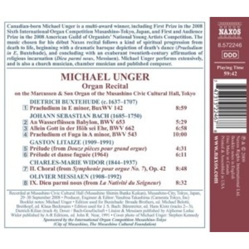 Naxos Unger: Organ Recital