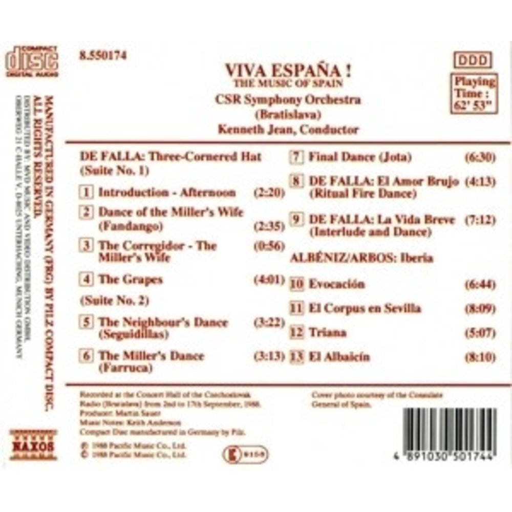 Naxos Viva Espana - Music Of Spain