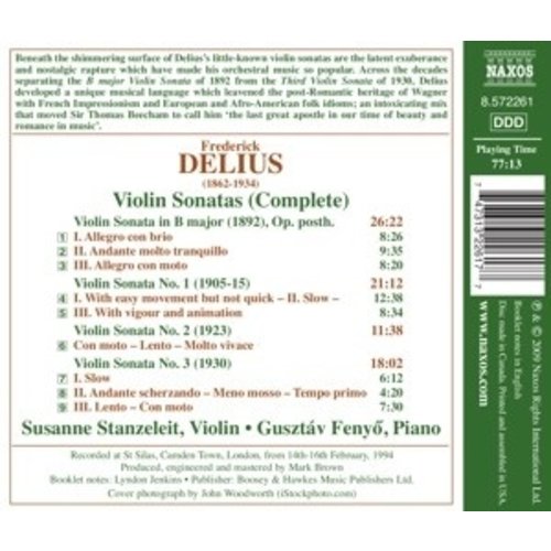 Naxos Delius: Violin Sonatas (Complete)