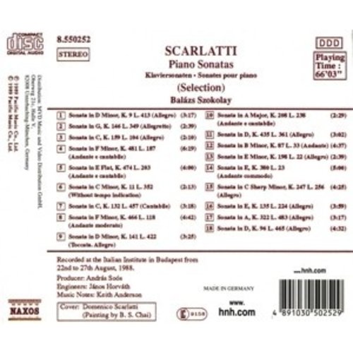 Naxos Scarlatti: Piano Sonatas