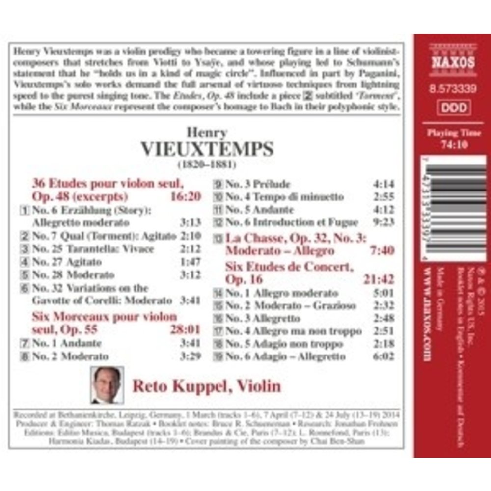 Naxos Works For Solo Violin