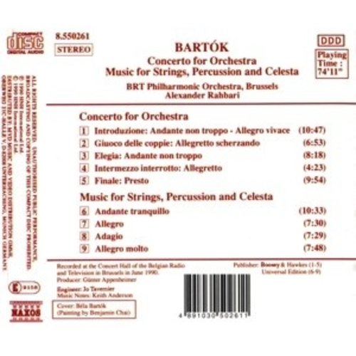 Naxos Bartok: Concerto For Orchestra