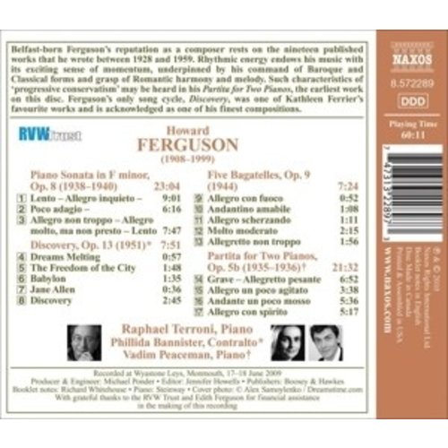 Naxos Ferguson: Piano Sonata In F