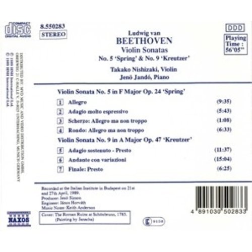 Naxos Beethoven: Violin Sonatas 5&9