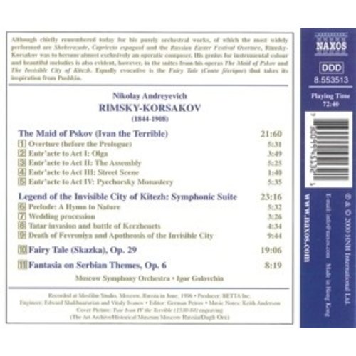 Naxos Rimsky-Korsakov:the Maid Of Ps