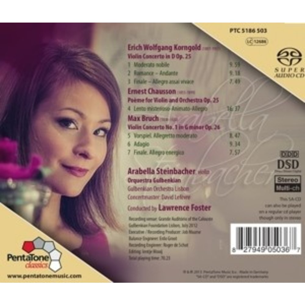 Pentatone Bruch/Korngold/Chausson