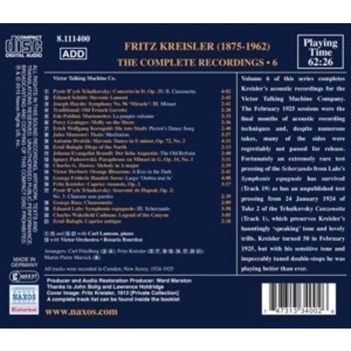 Naxos The Complete Recordings, Vol. 6