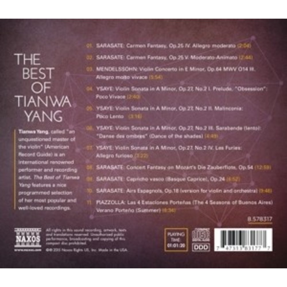 Naxos The Best Of Tianwa Yang