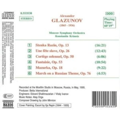 Naxos Glazunov: Stenka Razin Etc.