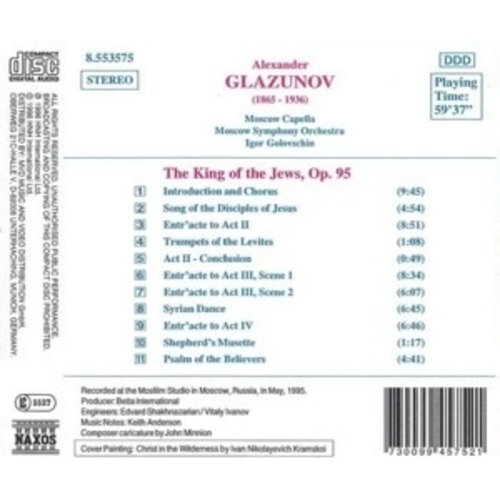 Naxos Glazunov:the King Of The Jews