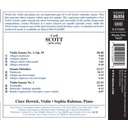 Naxos Scott: Violin Sonatas 1+3