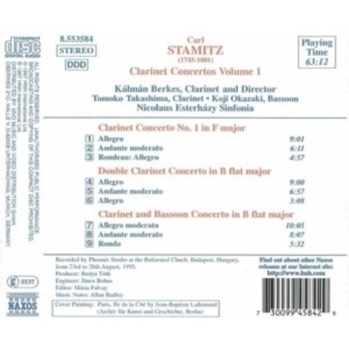 Naxos Stamitz C.: Clarinet Conc. V.1