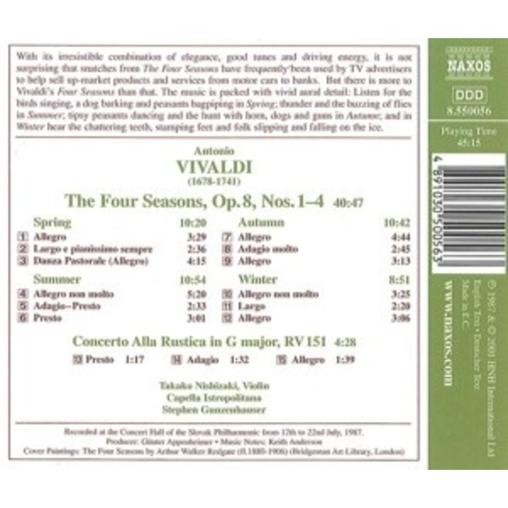 Naxos Vivaldi: Four Seasons